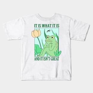 It Is What It Is And It Is Not Great Kids T-Shirt